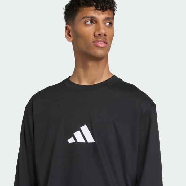 adidas Z.N.E. Long Sleeve Tee - Black | Free Shipping with adiClub