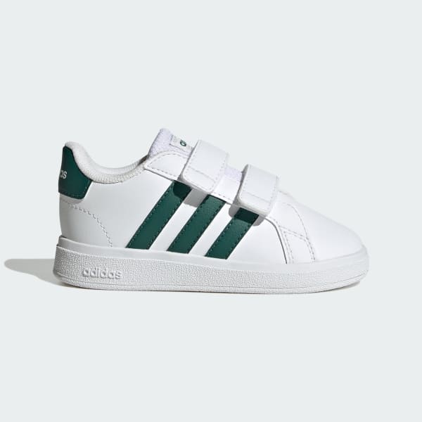 White Grand Court Lifestyle Hook and Loop Shoes