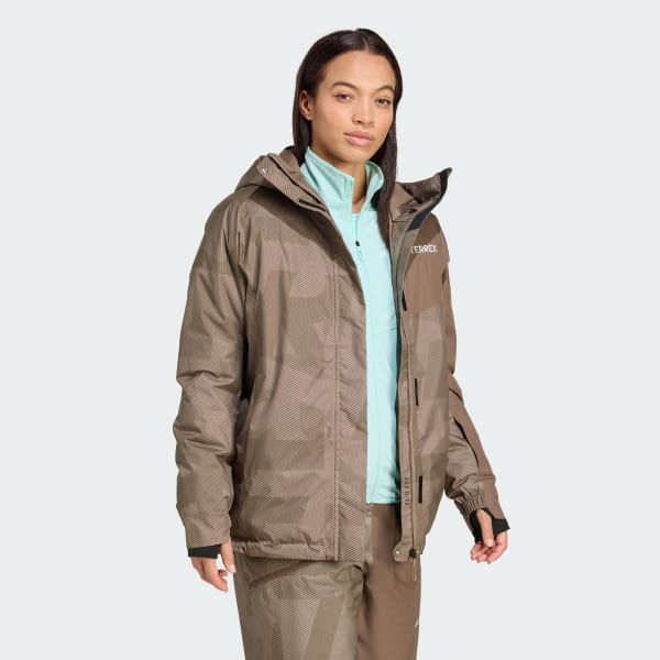 adidas TERREX スキージャケット ベージュ/ブラウン メンズ adidas