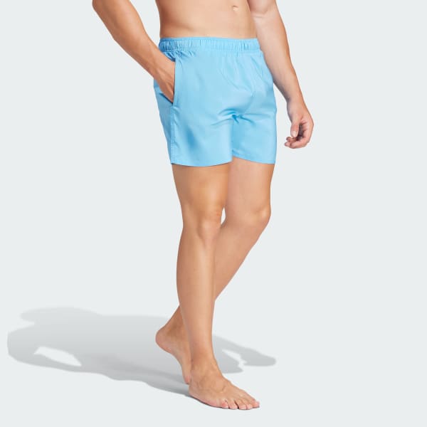 adidas Solid CLX Classic-Length Swim Shorts - Blue | adidas UK