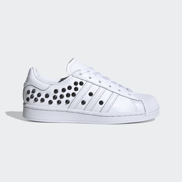 superstar sneakers in white and black