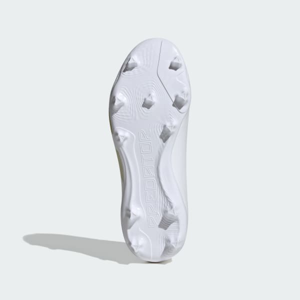 White Predator League Firm Ground Boots Kids