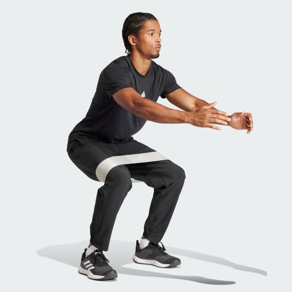 Black Train Essentials Training Pants