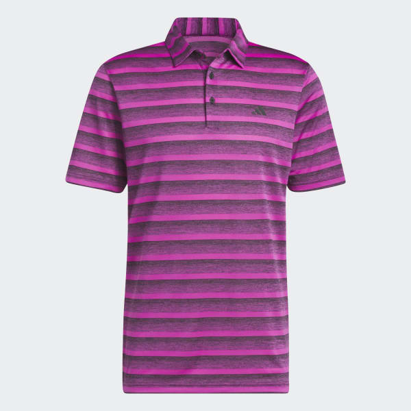 zwart Two-Color Striped Poloshirt