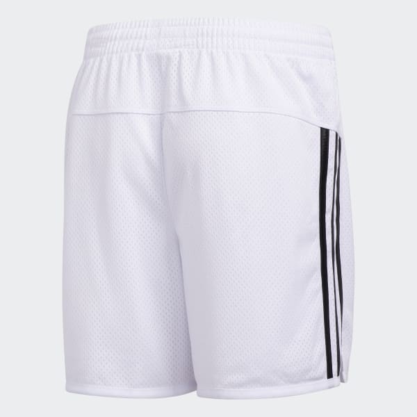 white adidas shorts