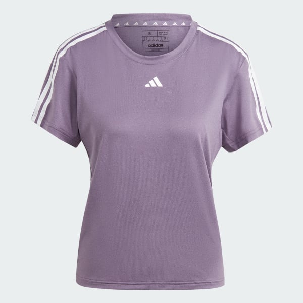 Purple AEROREADY Train Essentials 3-Stripes Tee