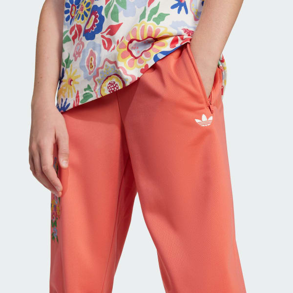 【adidas originals】crochet track pants in pink and orange Pink adidas Originals Crochet Firebird Track Pants - JD