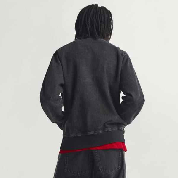 Negro CHAQUETA DEPORTIVA ADICOLOR DENIM FIREBIRD