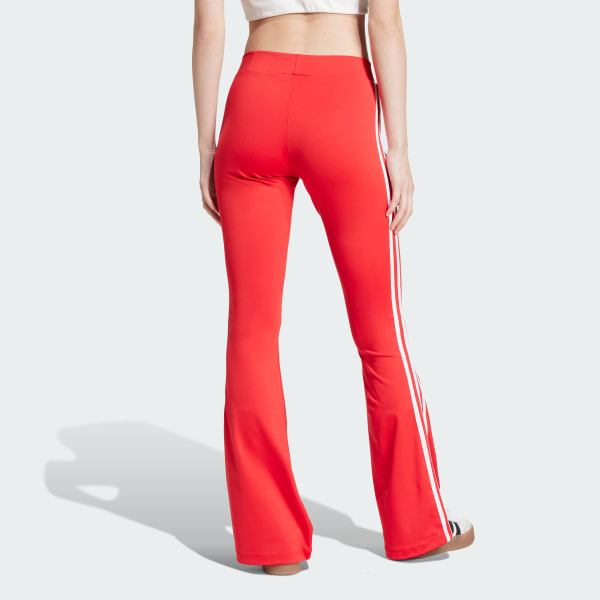 adidas Adicolor Flared Leggings Red Free Shipping with adiClub adidas US