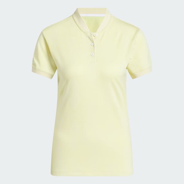 Geel Ultimate365 Diamond Jacquard Poloshirt