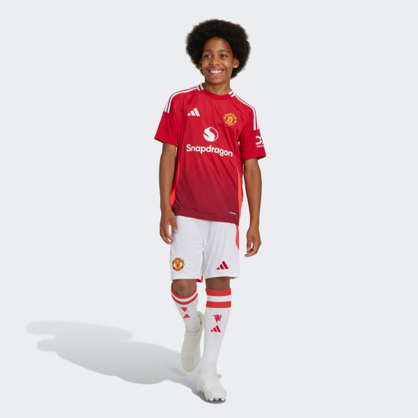 Beyaz Manchester United 24/25 Kids İç Saha Şortu