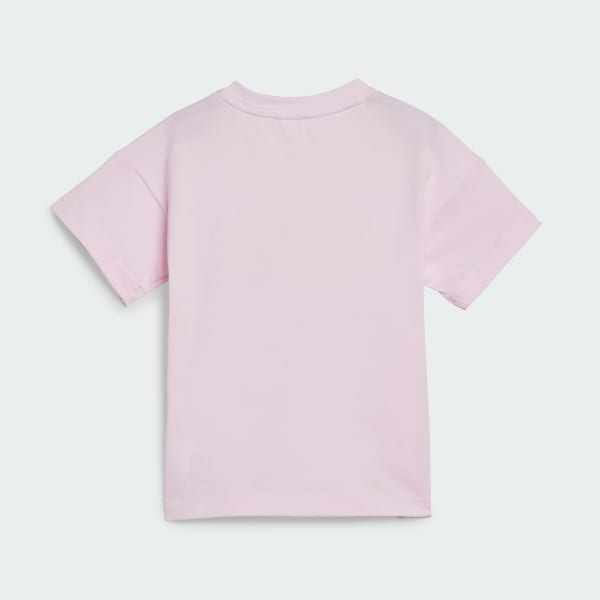 ruzová Súprava Essentials Allover Print Tee Kids