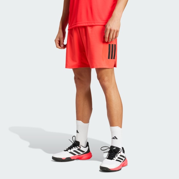 Rot Club Tennis Climacool 3-Streifen Shorts
