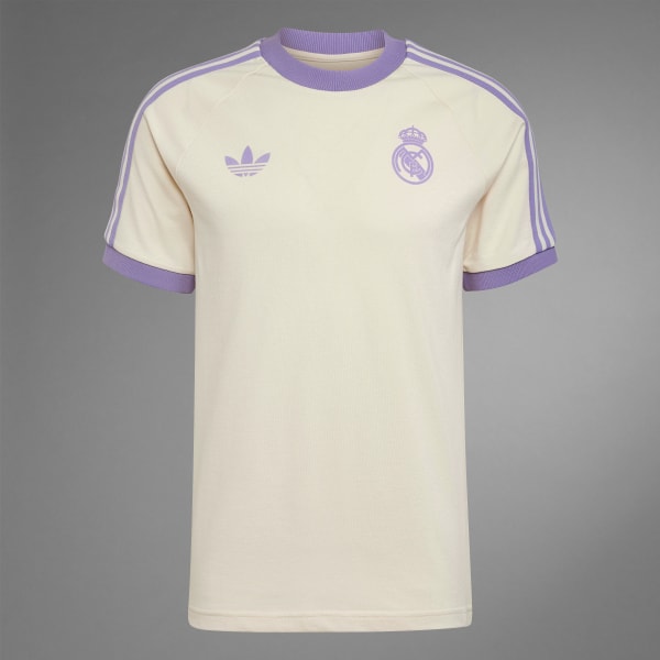 【即納&大特価】 adidas White - Tee 3-Stripes Classics Adicolor Madrid Real ウェア