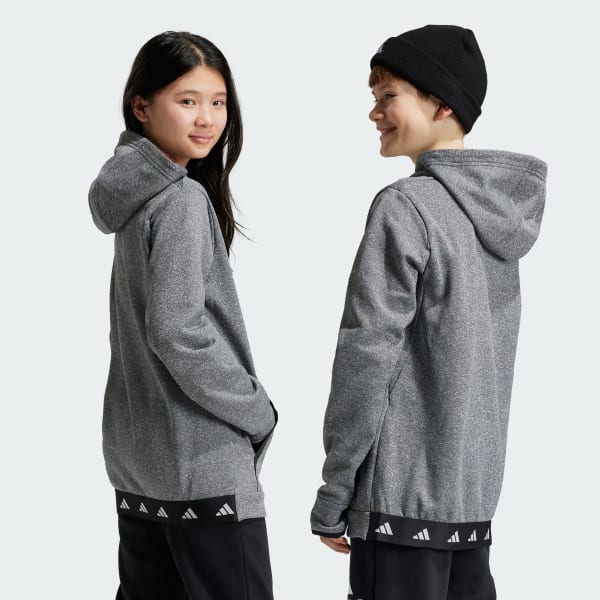 Adidas black fleece hoodie best sale