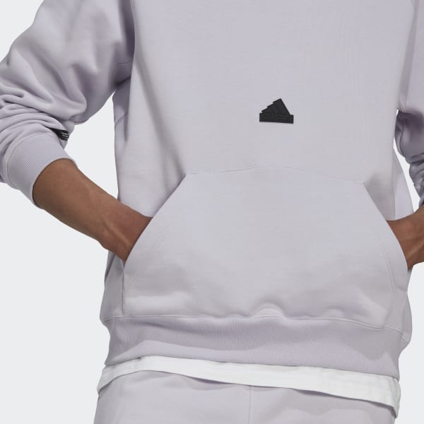 fialová Mikina s kapucňou Fleece KS813