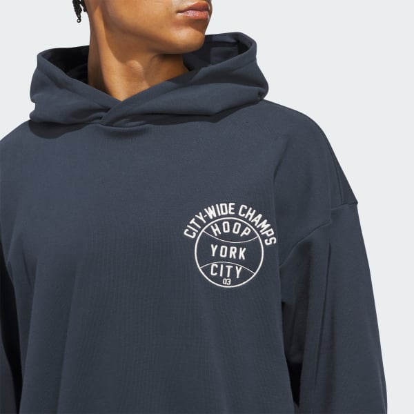 adidas Hoop York City Hoodie - Blue | Free Shipping with adiClub