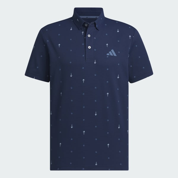 Blue PG Monogram Short Sleeve Polo Shirt