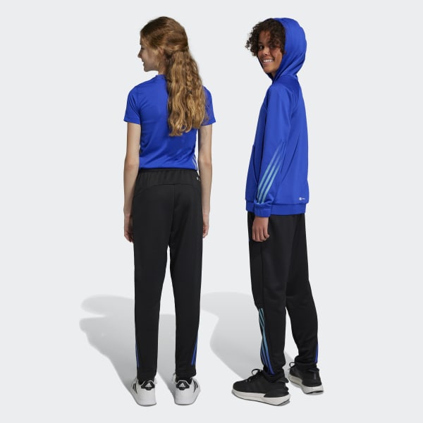 Czerń Train Icons AEROREADY 3-Stripes Knit Pants