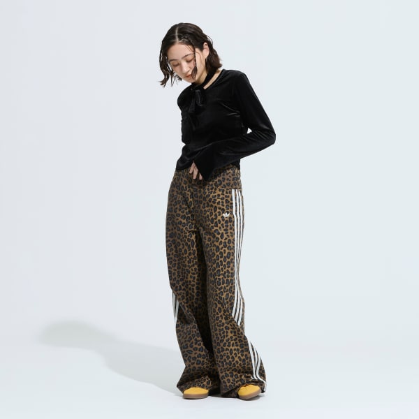 マルチカラー アディダス オリジナルス デニム ルーズパンツ