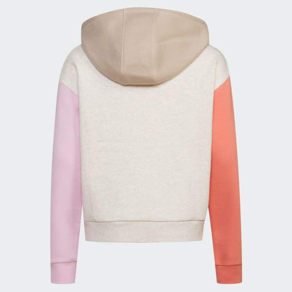 Long Sleeve Color block Hoodie