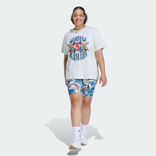 Cinza SHORTS CICLISMO PLUS SIZE adidas x FARM RIO