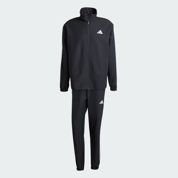 Negro Conjunto Deportivo Sportswear Basic 3 Tiras Tejido