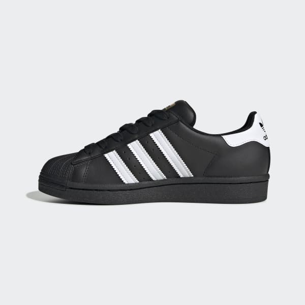 super star adidas noir
