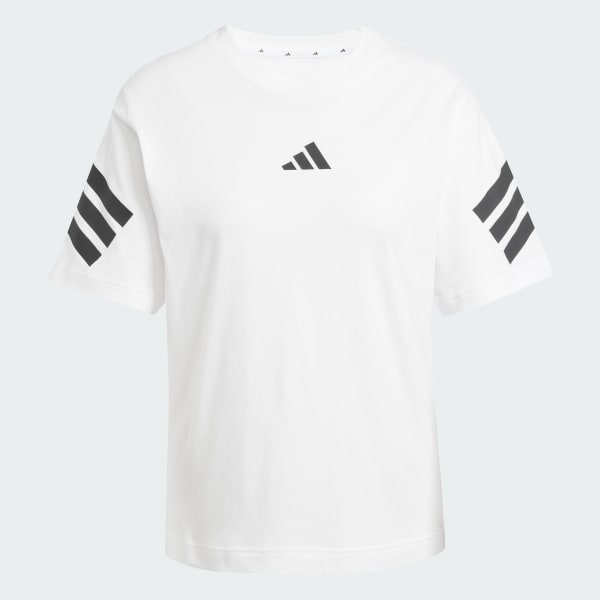 White Future Icons 3-Stripes Tee