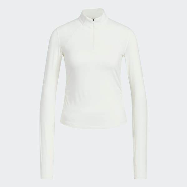 Blanco CAMISETA ENTALLADA MANGA LARGA