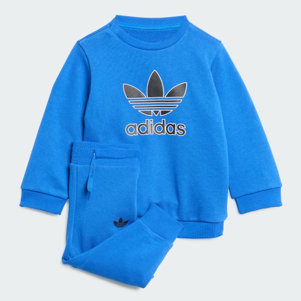 Blau Trefoil Crew Set für Kinder