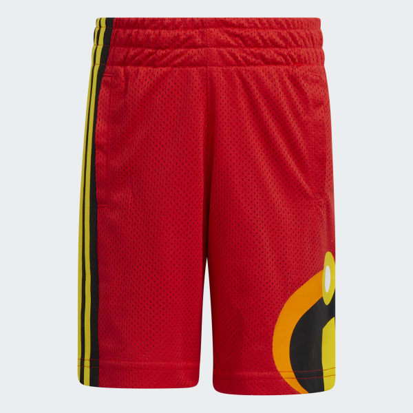Red Metroville Shorts