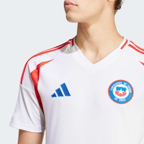Adidas Jersey Visitante Chile 24 Blanco Hombre Futbol M