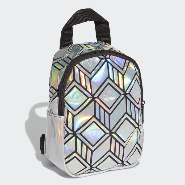 adidas silver mini backpack