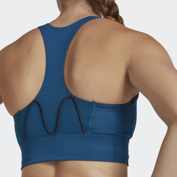 modrá Športová podprsenka Running Medium-Support Pocket