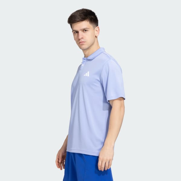Blue Poly Polo Shirt