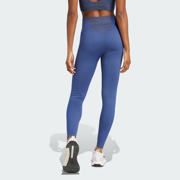 Niebieski Legginsy Seamless Branded 7/8