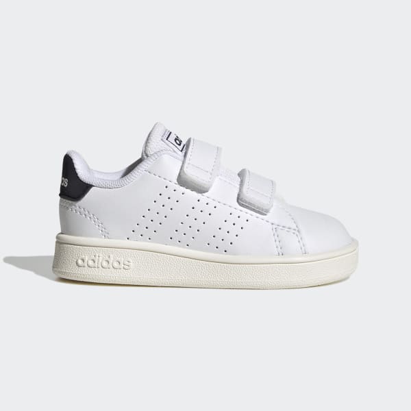 White Advantage Lifestyle Court Two Hook-and-Loop Shoes