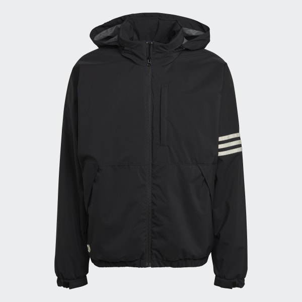 Schwarz Padded Stripes Puffer Jacke MMV36