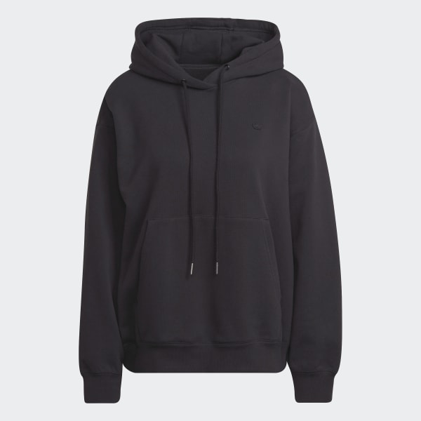 Negro Polera con Capucha Adicolor Holgada