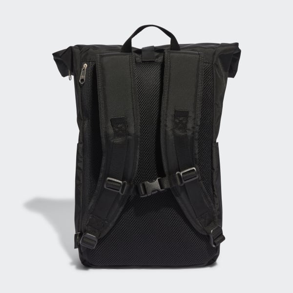 バッグ adidas Originals BACK PACK ROLL TOP adidas Premium Essentials Roll-Top Backpack - Black | Free