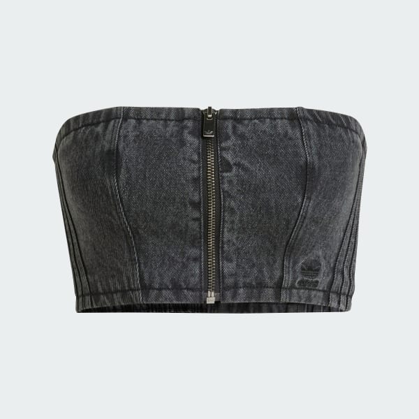 Czerń Bluza Adilenium Season 2 Washed Denim Tube