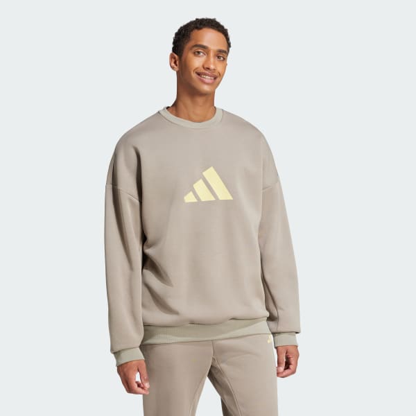 Bege Sweatshirt 3 Bar Future Icons