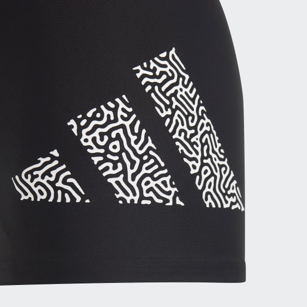 Μαύρο 3 Bar Logo Swim Boxers