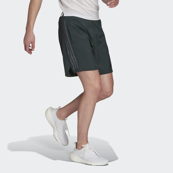 Green Run Icon Full Reflective 3-Stripes Shorts