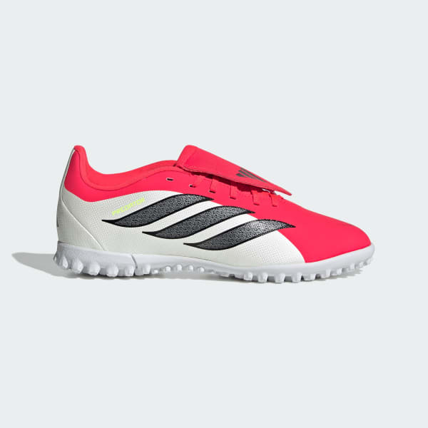 Rot PREDATOR CLUB Fold-Over Tongue Turf Fußballschuh Kids