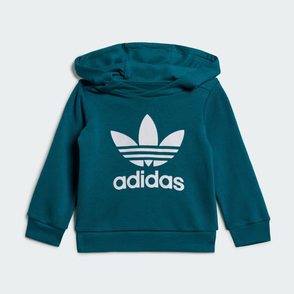 Turkis Adicolor Hoodie Kids sæt