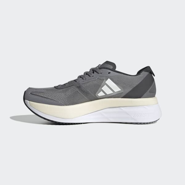 Grey Adizero Boston 11 Running Shoes
