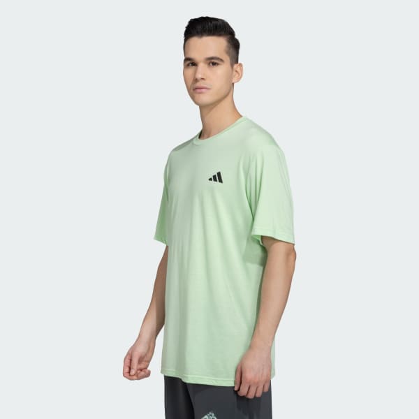 Green TRAIN ESSENTIALS COMFORT TRAINING TEE