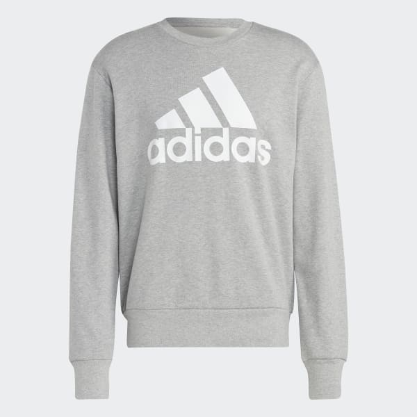 Gris Sudadera Essentials Logo Grande Tela French Terry